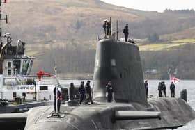 The Faslane nuclear submarine base in Scotland