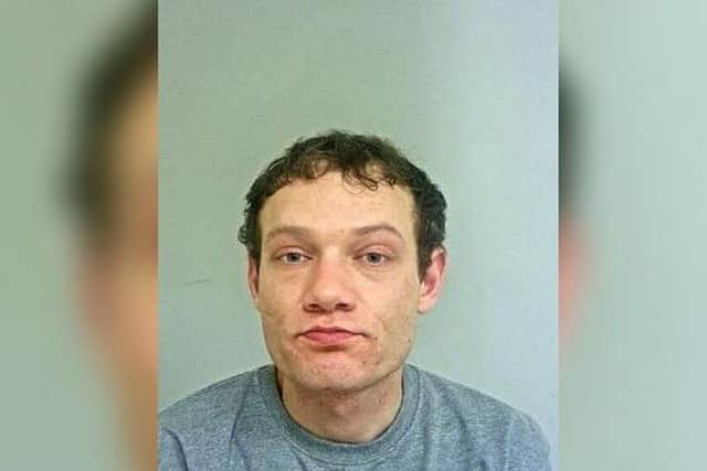 Michael Shaw (pictured) broke into a home before exposing himself in West Lancashire.