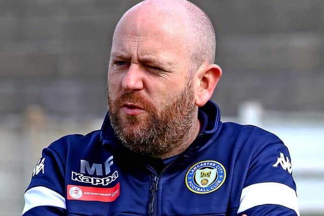 Lancaster City boss Mark Fell (photo:Tony North)