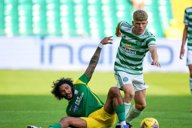 Izzy Brown in action against Celtic