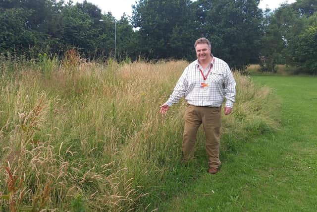 Coun Mark Clifford, Chorley Council’s Champion for Environment and Green Space at the site of a wildlife corridor on Osborne Drive, Clayton Brook