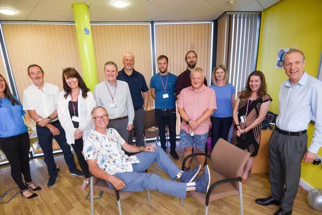 Geoff Reeves puts his feet up for retirement. A leaving do was held at Blackpool Council's  Enterprise Centre in Lytham Road for the long-serving Get Started guru