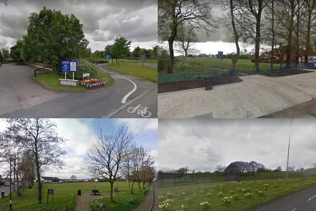 Clockwise from top left: Grimsargh, Broughton, Barton and Goosnargh - some of the most vaccinated areas in England (images:  Google)