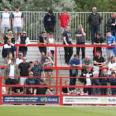 Preston North End fans watch their side in pre-season action at Accrington Stanley