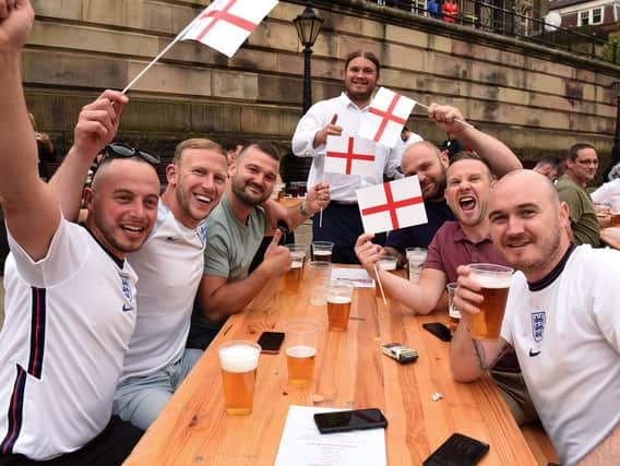 The Preston Fan Zone on the Flag Market
