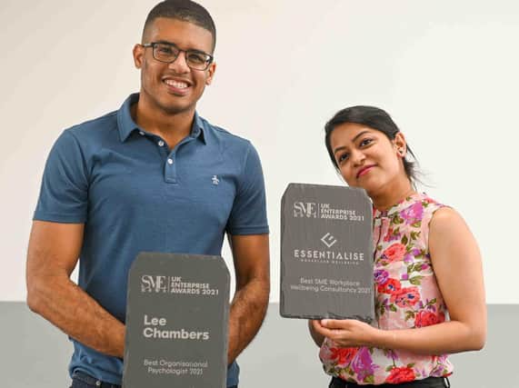 Lee Chambers of Essentialise with marketing manager Sasha Vahadane