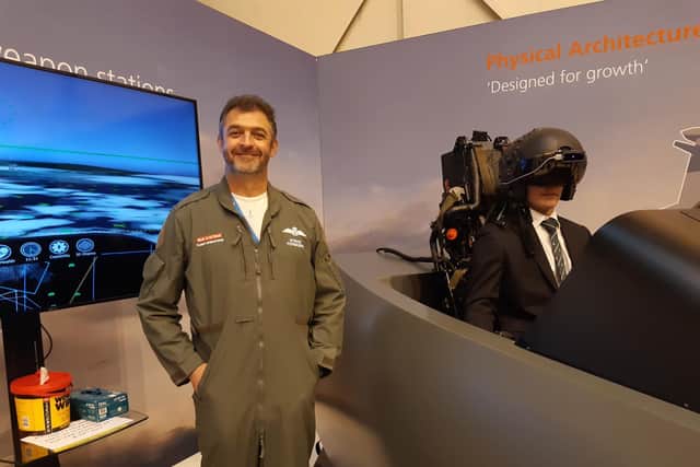 Chief test pilot Steve Formoso, with Jack Lennon in the cockpit, human factors engineer