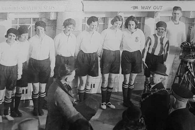 Dick, Kerr Ladies featured on Pathe news
Photo: Lizzy Ashcroft Collection/National Football Museum