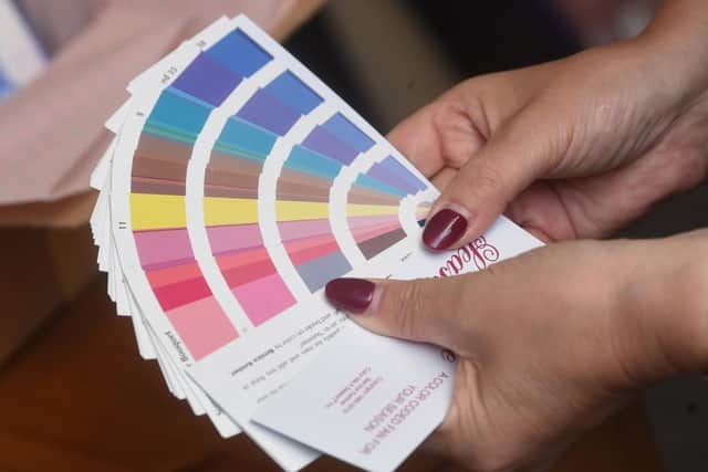 Liz offers a colour consultation as part of the package