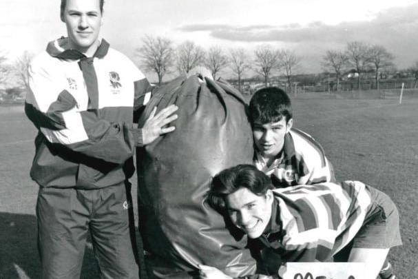Silcoates School holds a sponsored rugby tackle. Published in the Wakefield Express 17.2.1995.