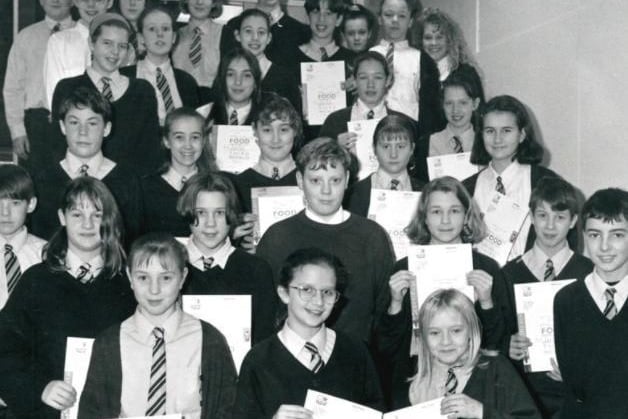 Horbury School. Pupils take part in a 24 hour fast. Published in the Wakefield Express 9.12.1994.