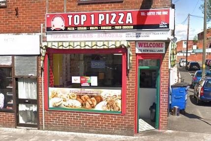 Top 1 Pizza / Takeaway/sandwich shop / 175 New Hall Lane, Preston. PR1 5XA / Rating: 4 stars / Last inspection: June 8, 2021