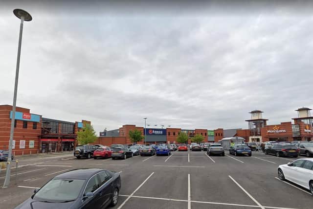 Gym staff and members will have use of the car parking to the front of the unit, where more than 550 car parking spaces are shared with Morrisons and The Range. Pic: Google