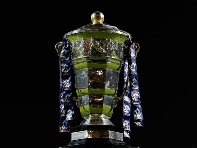 The Rugby League World Cup trophy