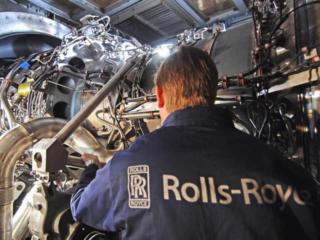 A Rolls-Royce worker