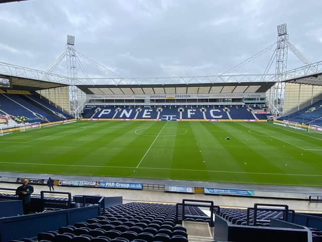 Preston North End's Deedale Stadium.