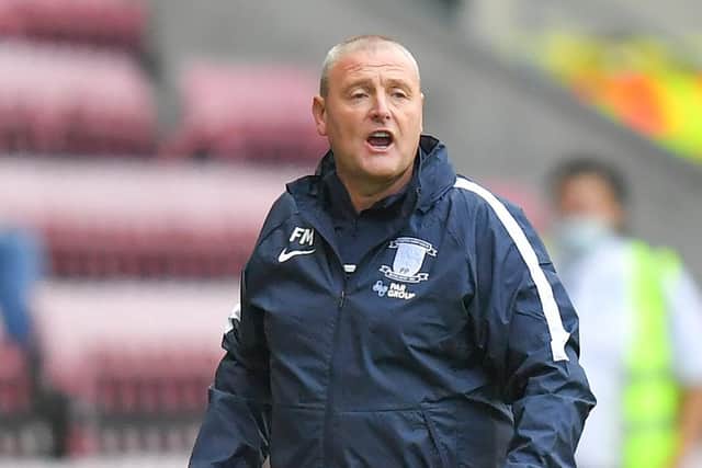 Preston North End head coach Frankie McAvoy