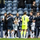 A guard of honour for Paul Gallagher before the game at Deepdale