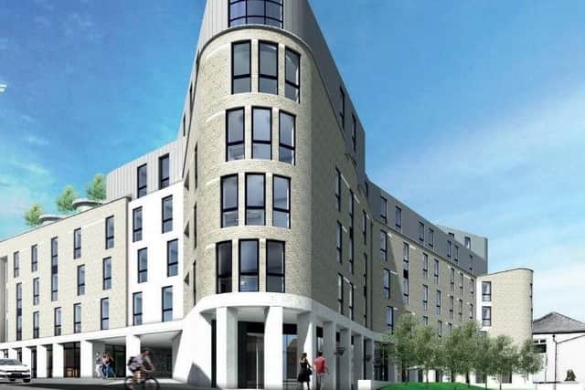 Image of the how the new student accommodation block on Sizer Street could look (image:  David Cox Architects via Preston City Council planning portal)