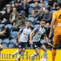 Preston North End skipper Alan Browne on the ball against Hull City