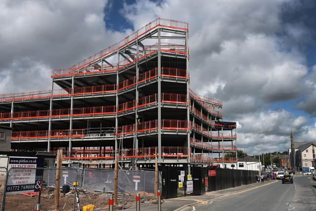 What will now be accommodation for students, key workers and apprentices is taking shop off Moor Lane on land previously occupied by UCLan's Sizer House building (image: Neil Cross)