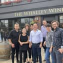 The team from The Whalley Wine Bar with Jen and Tom front row (right)