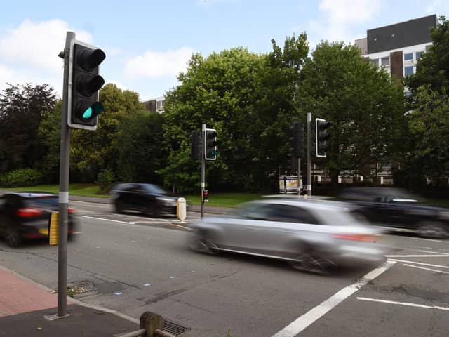 There is currently a 'toucan' crossing outside what will become a new specialist maths college on London Road in Preston - but should it be replaced with a footbridge? (image: Neil Cross)