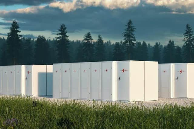 A typical battery storage site