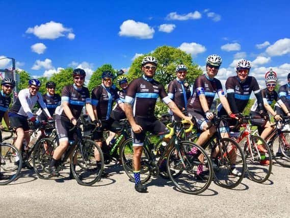 The Harry Middleton Cycling Club on a weekend ride