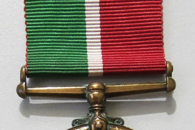 A Mercantile Marine War Medal. Picture courtesy of Stuart Clewlow