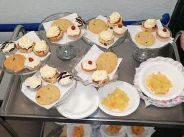 Residents enjoyed afternoon tea-themed parties with loved ones