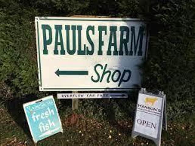 Paul's Farm Shop is closed today after travellers moved onto its car park