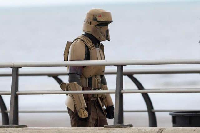 Filming of the Disney+ Star Wars series in Cleveleys