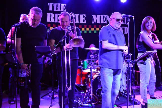 Morecambe Music Festival 2021. The Reggie Mental band perform. Picture by Andy Slack.