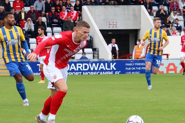 Josh McPake joined Morecambe on loan from Rangers