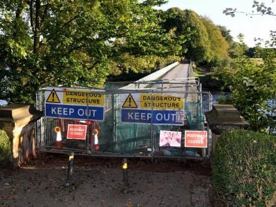 The old tram bridge was closed without notice in February 2019