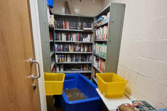 The Royal Preston's small library has been flooded
