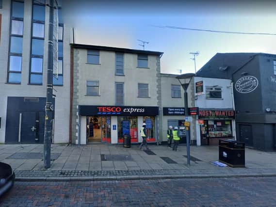 Liam Higginson, 21, from Preston, has been arrested on suspicion of GBH after an assault at the Tesco Express store in Friargate on Wednesday, July 21. Pic: Google