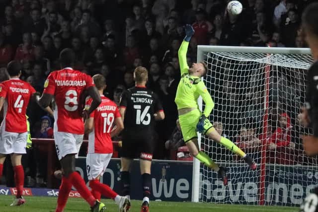 Jokull Andresson conceded his first home league goal for Morecambe on Tuesday