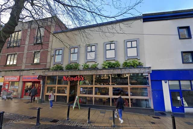 The Nando's in Market Place is just one of over 70 restaurants across the UK which have been forced to temporarily close. (Credit: Googe)