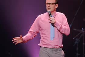 Comedian Sean Lock performs live on stage during the sixth and final night of a series of concerts and events in aid of Teenage Cancer Trust organised by charity Patron Roger Daltrey at The Royal Albert Hall on March 29, 2009 in London, England.