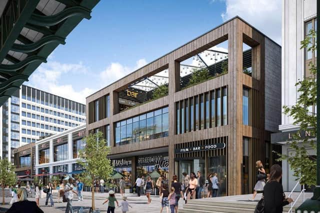 How the new cinema and leisure complex could look on the former site of Preston's now demolished indoor market (image via Preston City Council)