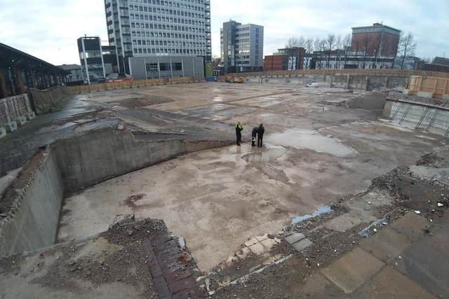 Where the market hall car park used to stand