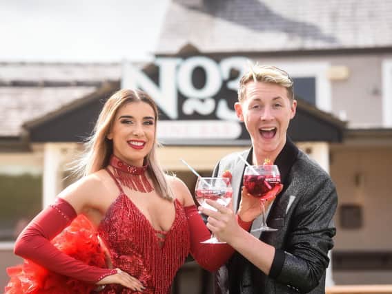 The No.3 Wine and Sports Bar is holding a gin festival over the bank holiday.  Pictured are Atlanta Newbold and Reece Oliver.