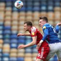 Ronan Curtis in action against Accrignton Stanley.