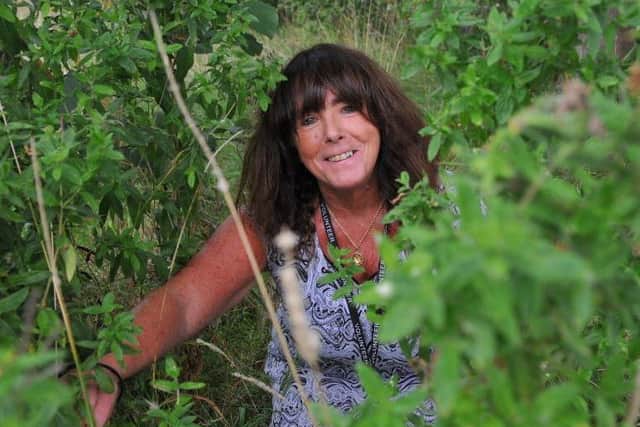 Denise Hartley MBE, Chief Executive Officer at Intact, pictured at the nature reserve