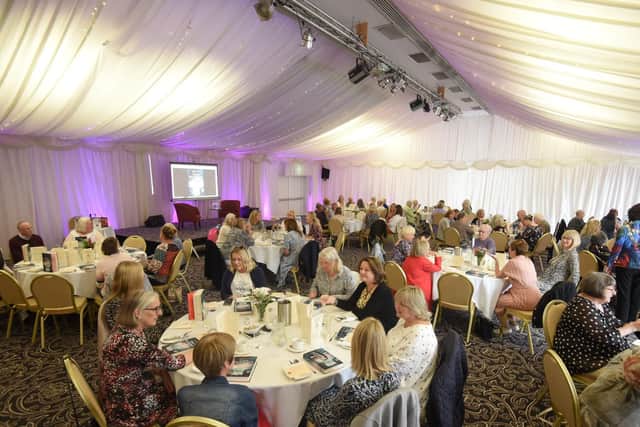 The event was held in a marquee in the grounds of The Villa hotel, Wrea Green
