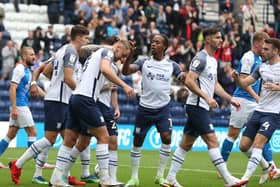 Goalscorer Patrick Bauer celebrates his goal