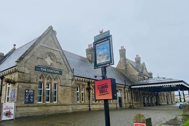 While in Morecambe, Jo Kibble visited the site of the old railway station, now a pub. Photo via BBC