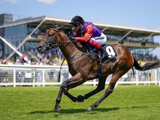 Frankie Dettori riding Reach For The Moon (Credit: Alan Crowhurst/PA Wire)